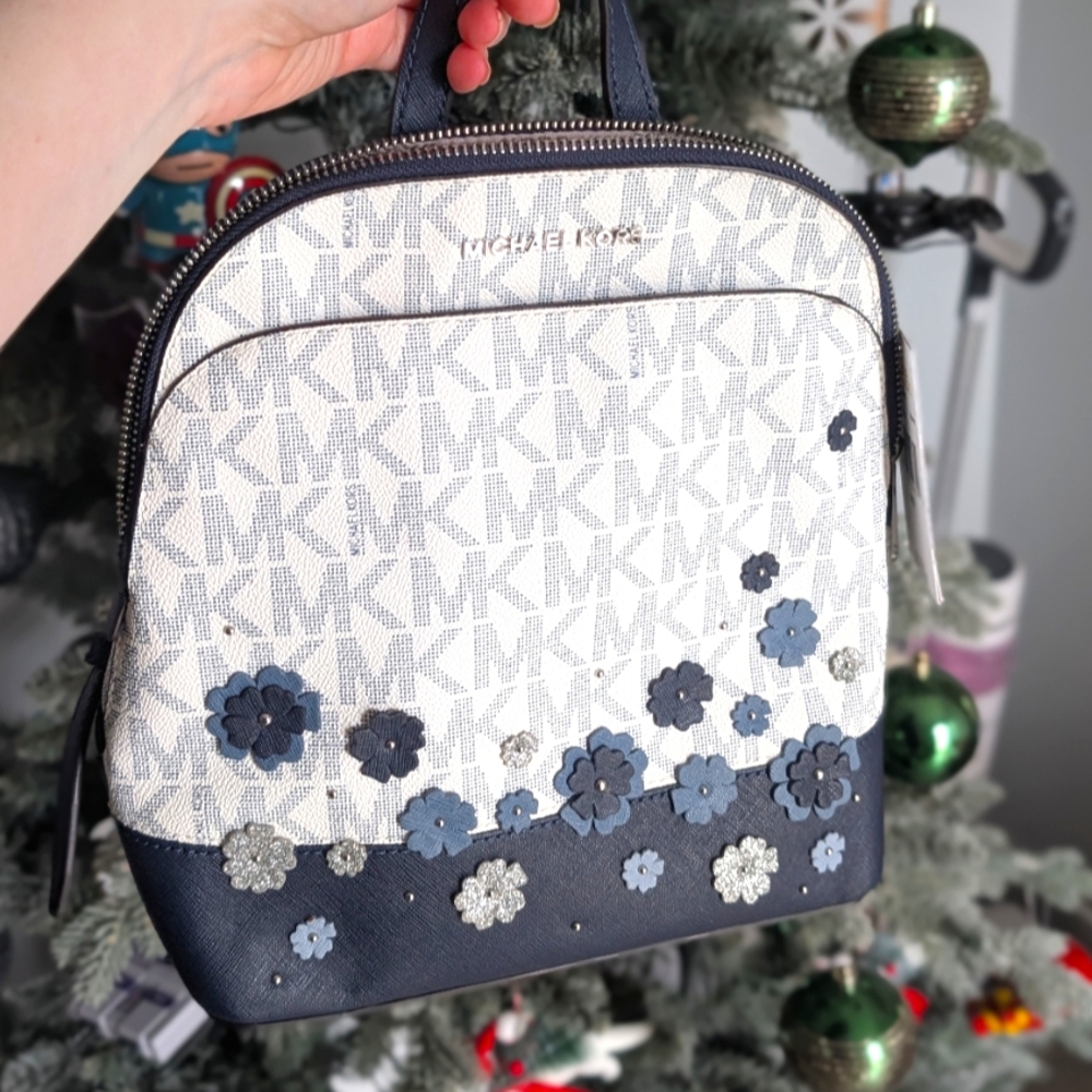 Michael Kors Emmy Backpack - Navy Floral